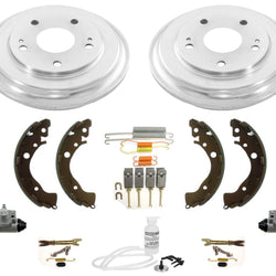 Rear Drums Brake Shoes Cylinders Spring 9pc Kit for Honda Civic 2012-2015 HF LX