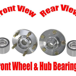 100% New Front Hub & Bearings for Mazda 3 05-08 Non ABS Without Anti Lock Brakes