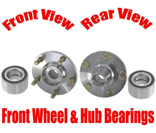 100% New Front Hub & Bearings for Mazda 3 05-08 Non ABS Without Anti Lock Brakes