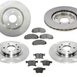 Front Rr Disc Brake Brake Rotors & Ceramic Pads For 17-21 Chrysler Pacifica 6pc