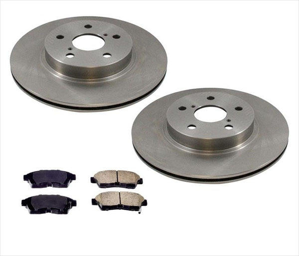 Fits For 1996-2000 Toyota Rav4 Front Brake Rotors & Ceramic Pads 3pc Kit
