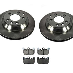 Freno de disco recubierto para rotores de freno de disco trasero Audi Q7 07-15 con pastillas de cerámica