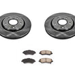 Front 302MM Disc Brake Rotors For 10-16 Town & Country W/ Single Piston Caliper