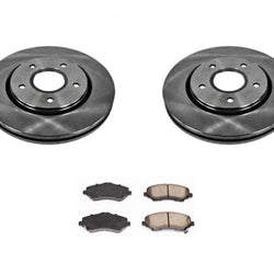 Front 302MM Disc Brake Rotors For 10-16 Town & Country W/ Single Piston Caliper