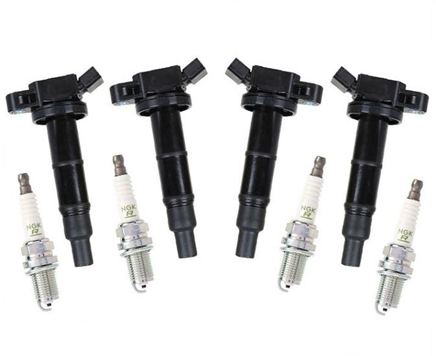 4 Ignition Coils & 4 Spark Plugs For Toyota Rav4 2.4L 2001 2002 2004 2006 2008