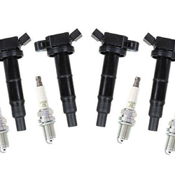 4 Ignition Coils & 4 Spark Plugs Fits for Toyota Rav4 2.4L 2001-2008