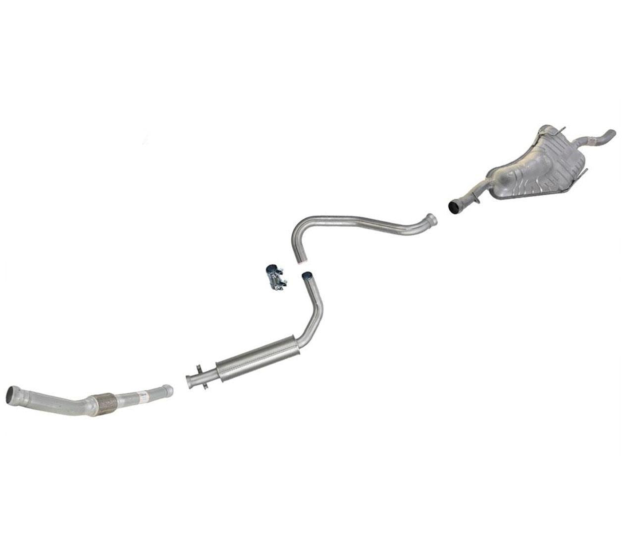 Compatible con silenciador de tubo de sistema de escape turbo Saab S y SE 9-3 9 3 2.0L 1999-2001.