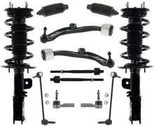 Conjunto de puntales de resorte helicoidal F para Ford Police Interceptor Sedan 13-19, 12 piezas