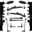Conjunto de puntales de resorte helicoidal F para Ford Police Interceptor Sedan 13-19, 12 piezas