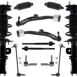 Conjunto de puntales de resorte helicoidal F para Ford Police Interceptor Sedan 13-19, 12 piezas