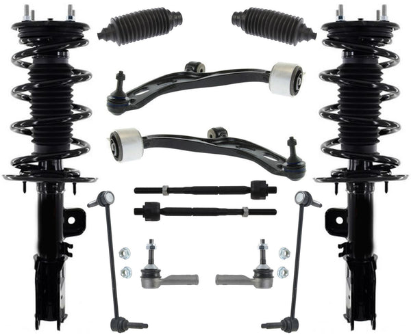 Conjunto de puntales de resorte helicoidal F para Ford Police Interceptor Sedan 13-19, 12 piezas