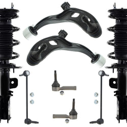 Conjunto de puntales de resorte helicoidal delantero para Ford Taurus SHO 13-2018 3.5L Turbo 8 piezas