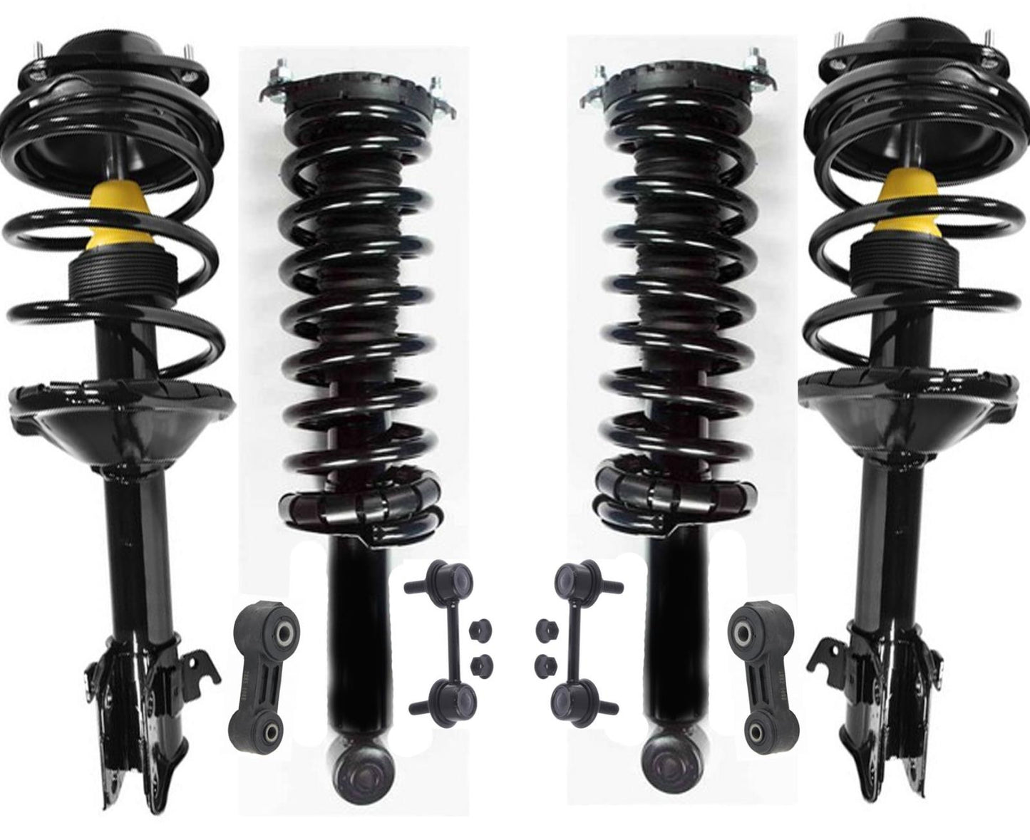 Conjunto completo no electrónico de puntal de resorte helicoidal para Subaru Outback 00-04, 8 piezas