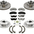 Rotors & Ceramic Pads for Rear Wheel Drive Only Ford Sport Trac 03-05 8pc