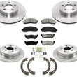 F&R Brake Rotors & Ceramic Pads 03-05 Explorer Sport Trac 4 Wheel Drive 4x4 8pc