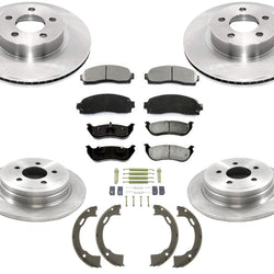 F&R Brake Rotors & Ceramic Pads 03-05 Explorer Sport Trac 4 Wheel Drive 4x4 8pc