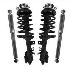 Juego de amortiguadores de montaje de puntal de resorte helicoidal delantero para Pathfinder 96 a Pro Date 11/98, 4 piezas