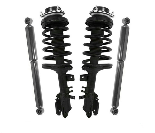 Juego de amortiguadores de montaje de puntal de resorte helicoidal delantero para Pathfinder 96 a Pro Date 11/98, 4 piezas