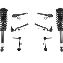 Resortes en espiral delanteros no electrónicos, varillas de amarre y enlaces para Lexus LS430, 8 piezas