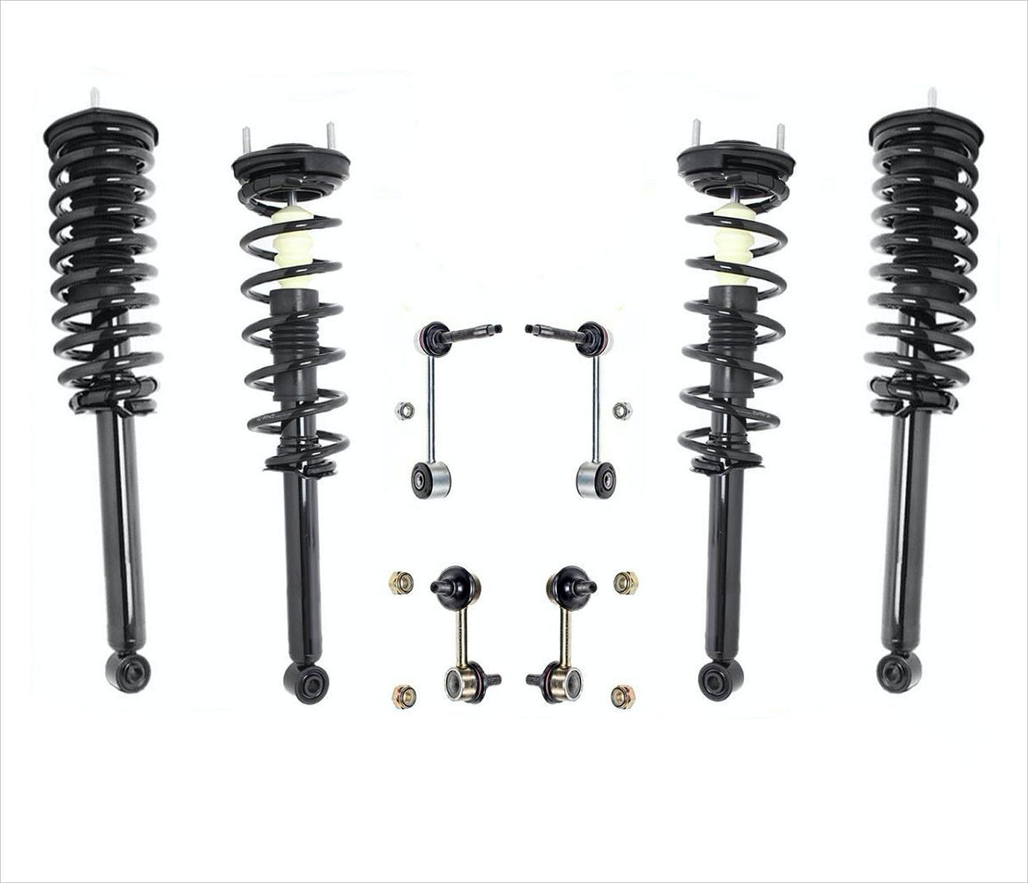 Non Electronic Front & Rear Complete Strut Assembly Sway Bar For Lexus LS430
