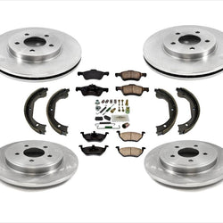 Rotores de freno de disco delantero y trasero y pastillas de freno, 8 piezas para Ford Escape 2005-2009