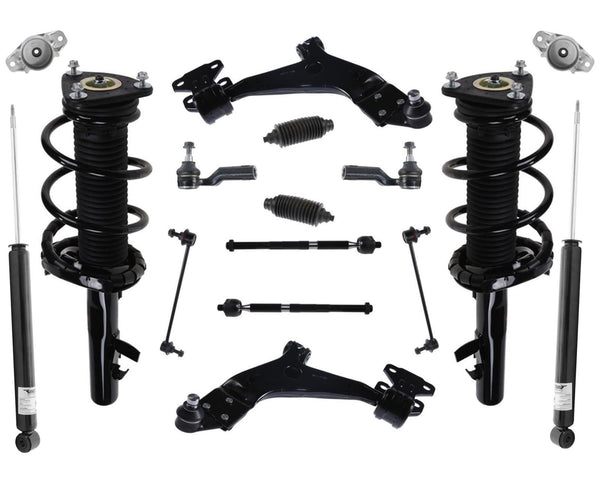 Ft Coil Spring Struts Lower Control Arms Tie Rods For 13-2019 Ford Escape Turbo