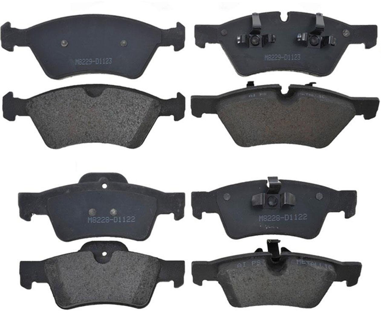 Juego de pastillas de freno de cerámica delanteras y traseras Mercedes GL ML R 2006-2010