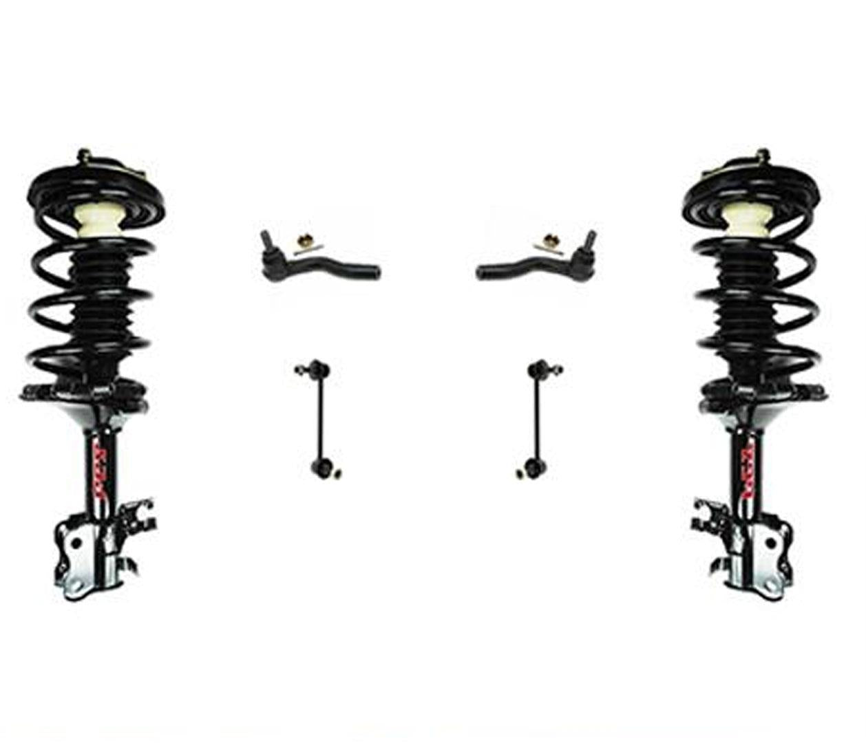Fits For 06-09 Fusion V6 3.0L (2) Frt Quick Spring Strut Tie Rods Sway Bar 6pc