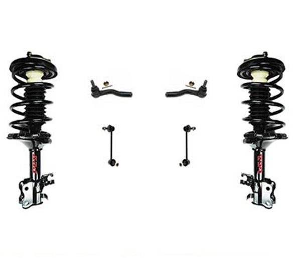 Se adapta a 06-09 Fusion V6 3.0L (2) varillas de amarre de resorte rápido delantero, barra estabilizadora, 6 piezas
