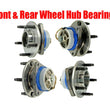 (4) Front and Rear Hub Wheel Bearing Set for a 97-08 Chevrolet Corvette