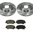 Front Brake Rotors & Brake Ceramic Pads for Hyundai Accent for Kia Rio 12-18