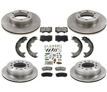 100% 8pc Brake Rotors Brake Pads Brake Shoes Spring Kit for Toyota Sequoia 04-07