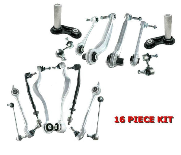Kit de suspensión de rótula de barra de acoplamiento de brazo de control de 16 piezas para BMW E39 525i 528i 530i
