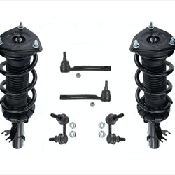 Front Struts Links & Tie Rods For 07-08 G35X 09-10 G37X 4DR All Wheel Drive