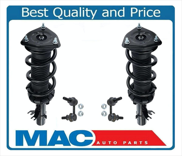 Front Struts & Links For 07-08 G35X 09-10 G37X 11-12 G25X 4DR All Wheel Drive