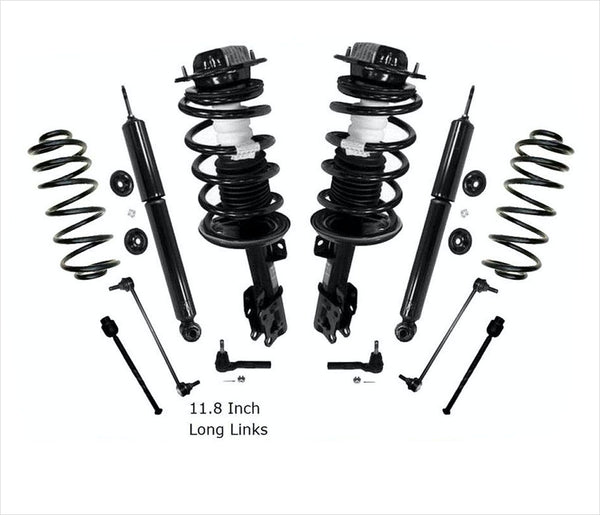 Front Complete Strut Shocks & Coil Springs & Chassis Kit For Chevy Malibu 08-10