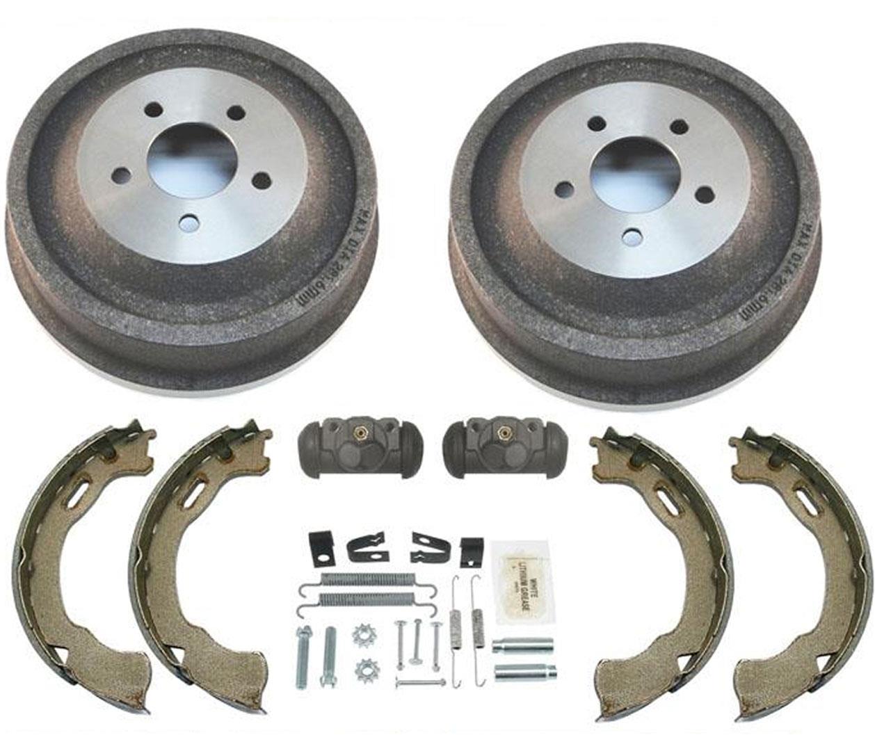 Se adapta a Ford 01 02 Explorer Sport Trac tambores de freno y cilindros de zapatos 6 piezas