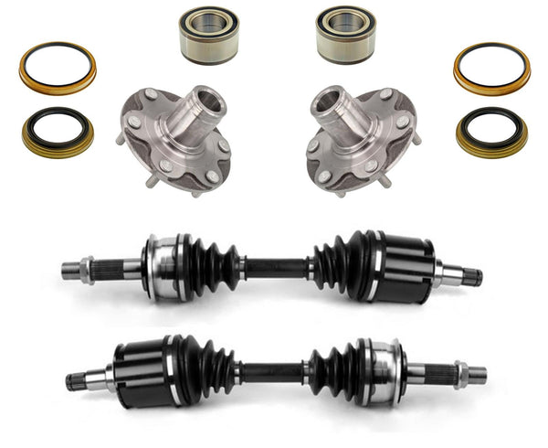 Axles Front Hub Bearing & Bearing Kit For 96-02 Toyota 4Runner 4 Wheel Drive 10p