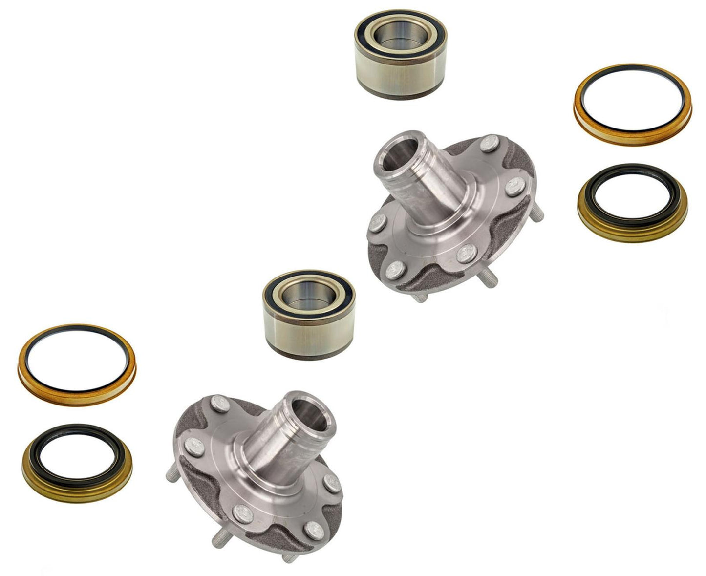 2- Kit de rodamientos y rodamientos de buje delantero para Toyota 4Runner de 4 ruedas 1996-2002