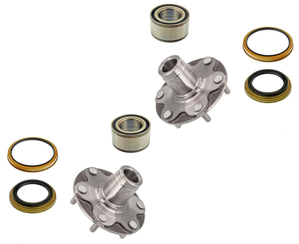 2- Front Hub Bearing & Bearing Kit For 1996-2002 Toyota 4Runner 4 Wheel Drive