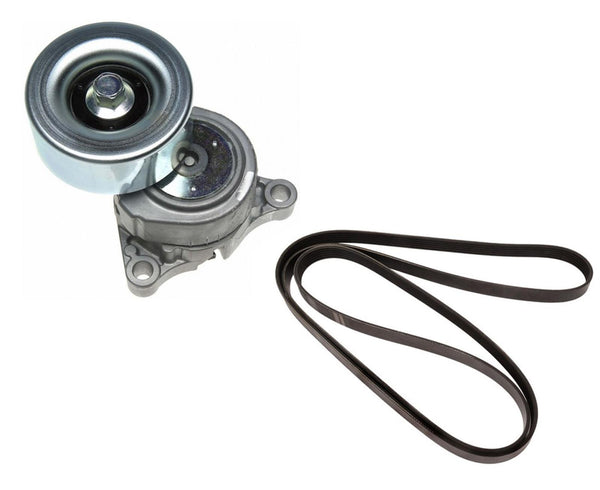 Belt Tensioner & Engine Belt Fits For 2008-2009 Subaru Legacy H6 3.0L