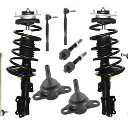 Puntales de resorte en espiral, juntas esféricas, barra estabilizadora, varillas de amarre para 04-07 XC70, 10 piezas