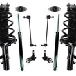 Front Struts Shocks Strut Mounts Links For 12-18 Ford Focus 2.0L Non Turbo