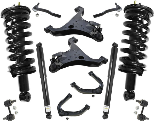 For Nissan Titan 04-15 4 Wheel Drive Front Struts Rear Shock Control Arms Links