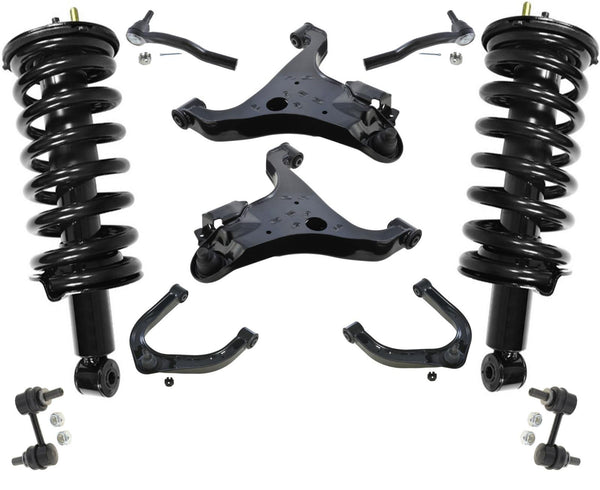 For Nissan Titan 2004-15 4 Wheel Drive Front Complete Struts Control Arms Links