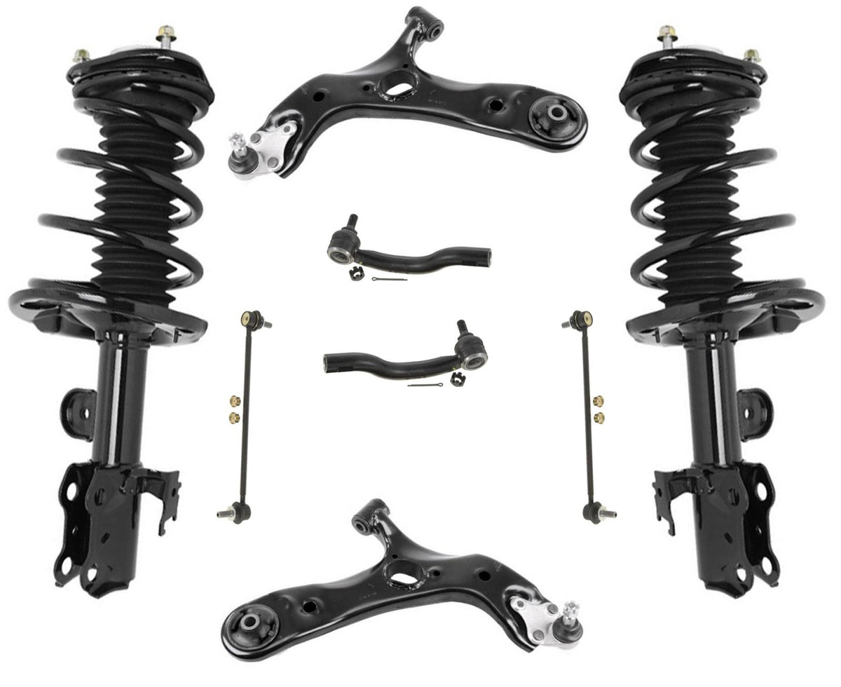 Front Complete Struts Tie Rods Control Arms Ball Joints for Scion TC 2011-2016