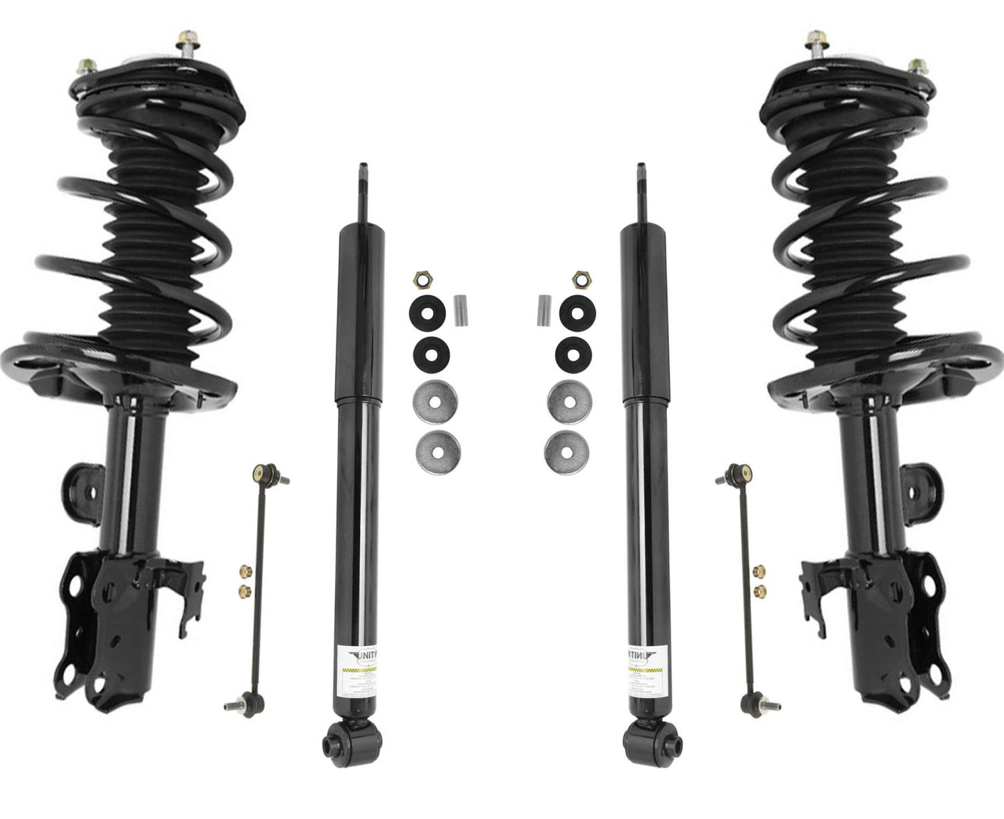 Front Complete Spring Struts Fits For 2011-2016 Scion TC Improved Springs