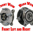 New Front Wheel Hub Bearings GS350 07-16 IS250 06-15 IS350 11-16 All Wheel Drive