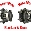 (2) Rear Wheel Hub Bearings Fits For 2006-2007 M35 M45 Rear REF# PT512390