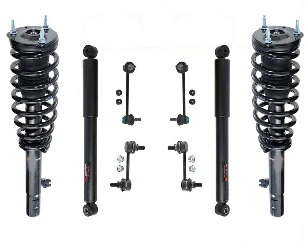 Puntales delanteros completos, amortiguador trasero y eslabones delanteros y traseros para Mazda 6 V6 3.7L 09-13